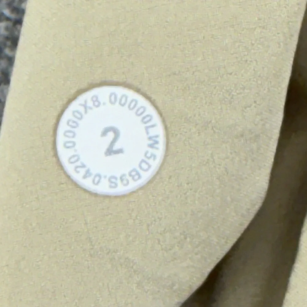 Lululemon Your True Trousers 7/8 Pants Women Size 2 Beige Pull On Casual